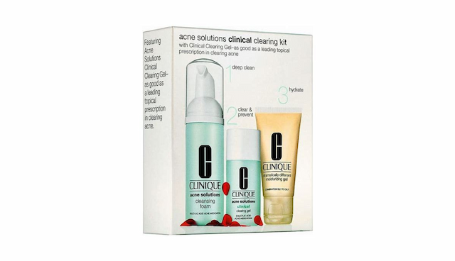Clinique Acne Solutions Clinical Clearing Kit 3 Pc Cleanser + Gel +